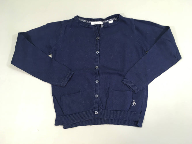 Gilet bleu marine, moins cher chez Petit Kiwi