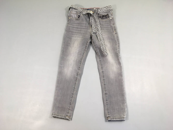 Jeans gris ceinture, moins cher chez Petit Kiwi