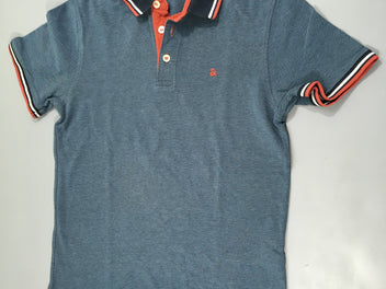 Polo m.c bleu chiné