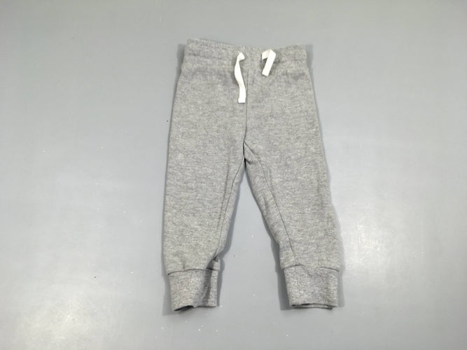 Pantalon de training gris Légèrement bouloché 100% Coton, moins cher chez Petit Kiwi