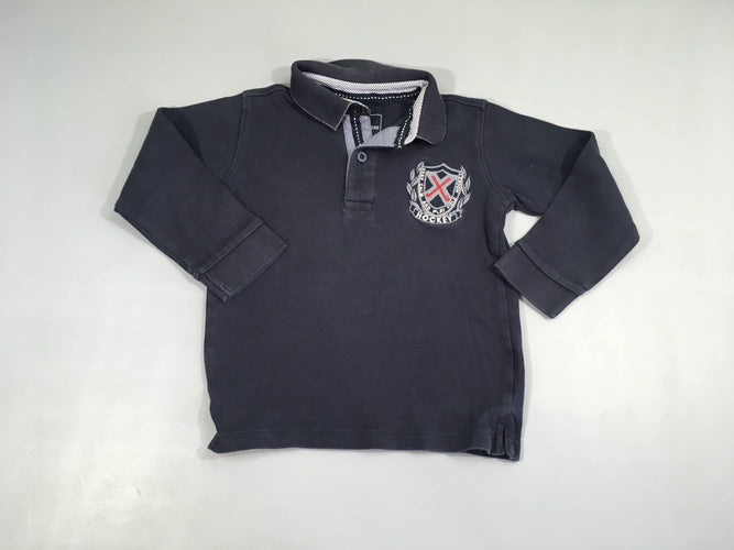 Polo ml jersey bleu marine Hockey, moins cher chez Petit Kiwi