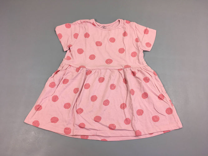 Robe m.c rose pois, moins cher chez Petit Kiwi