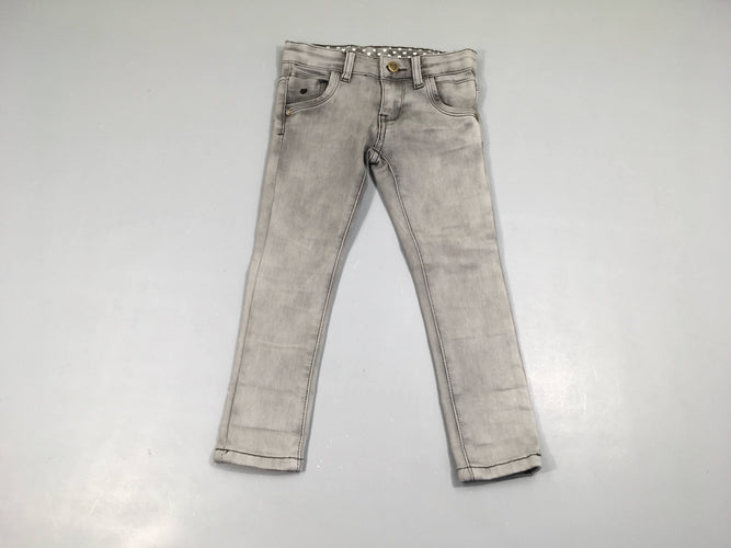 Jeans gris skinny, moins cher chez Petit Kiwi