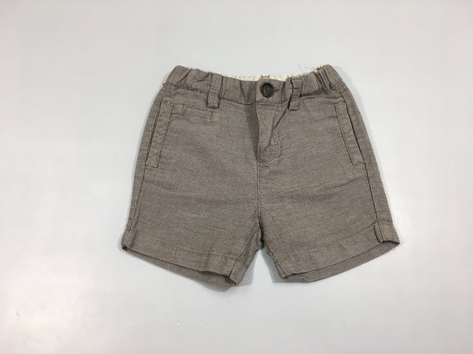 Short chino zara boy texturé gris, moins cher chez Petit Kiwi