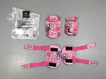 Kit de prote.ction coudes/genouillères rose Cos.mic (convient pour un poids inférieir à 25kg)