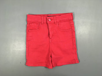 Short en jean rouge