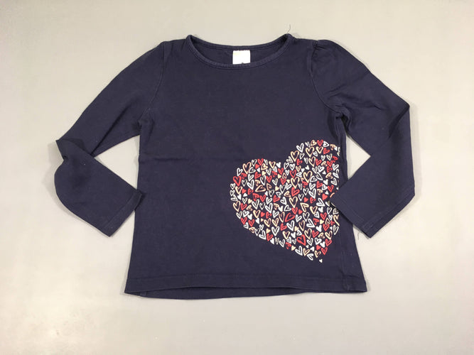 T-shirt m.l bleu coeur, moins cher chez Petit Kiwi