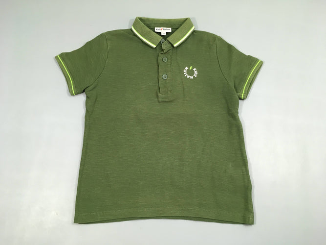 Polo m.c vert chiné, moins cher chez Petit Kiwi