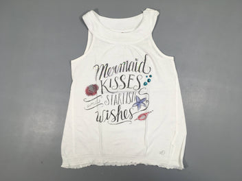 T-shirt s.m blanc Kisses sequins