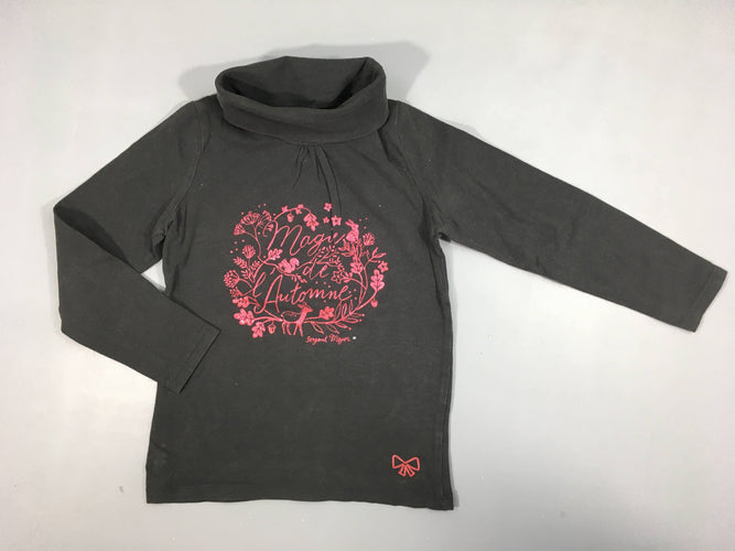 T-shirt m.l anthracite Automne rose irisé, moins cher chez Petit Kiwi