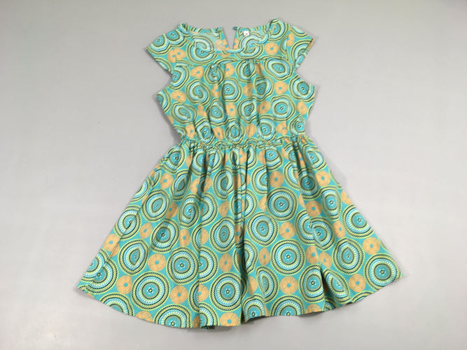 Robe m.c fluide bleu motifs, moins cher chez Petit Kiwi