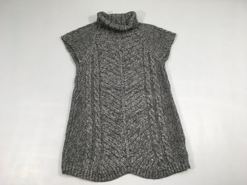 Robe pull m.c gris chiné