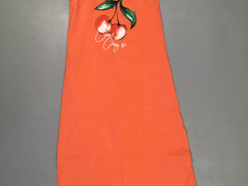 Robe longue jersey s.m orangée Cerises