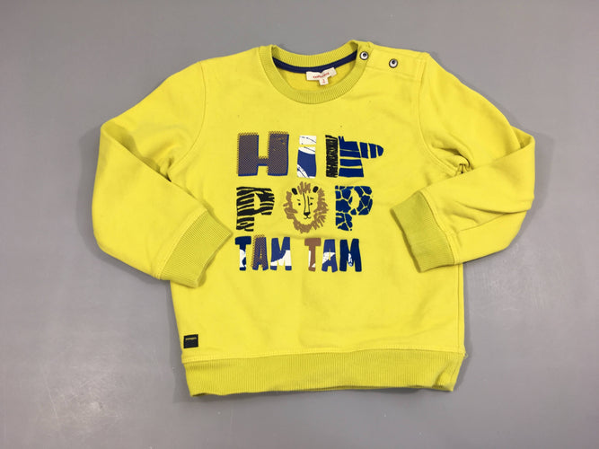 Sweat jaune Hip Pop, moins cher chez Petit Kiwi