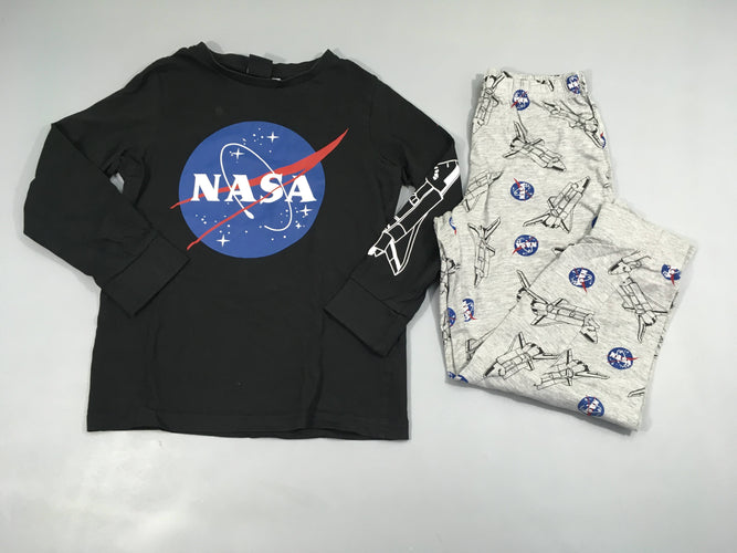 Pyjama 2pcs jersey noir-gris Nasa, moins cher chez Petit Kiwi