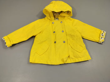 Veste à capuche  jaune imperméable