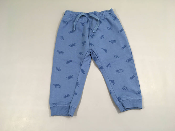 Pantalon de tarining bleu crabes, moins cher chez Petit Kiwi