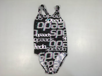 Maillot noir/blanc/mauve Speedo