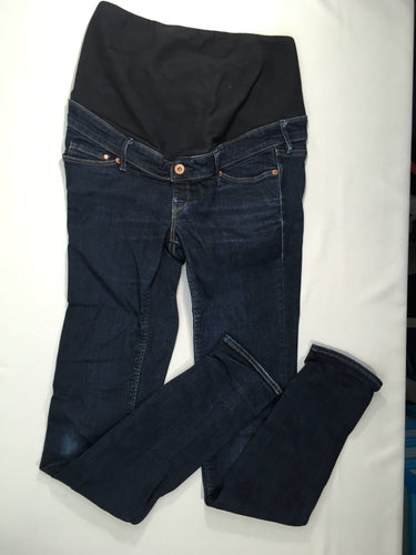 Jeans fonc slim high rib